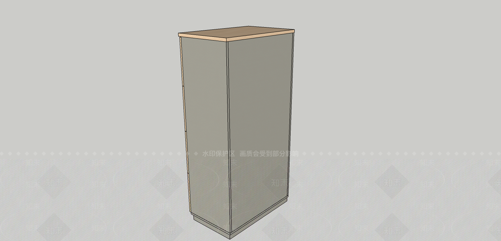现代风格档案柜SU模型下载【ID:257398619】