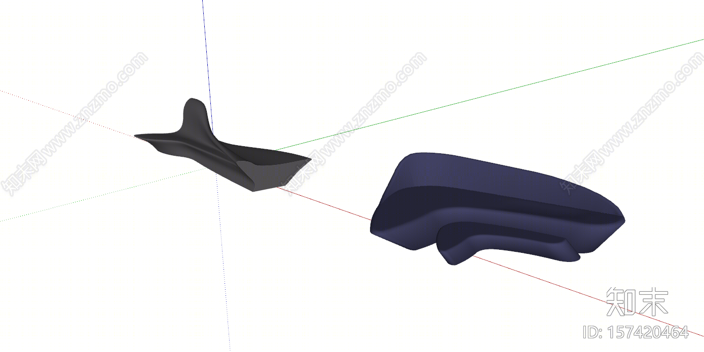 现代风格异形沙发SU模型下载【ID:157420464】