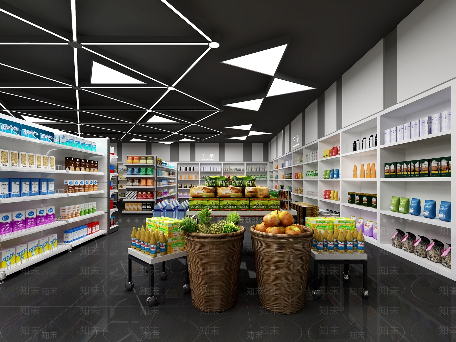 工业风超市3D模型下载【ID:557556379】