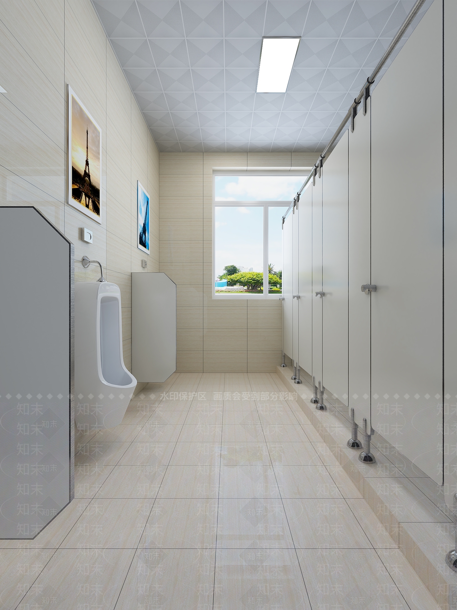 现代工装卫生间3D模型下载【ID:957715909】