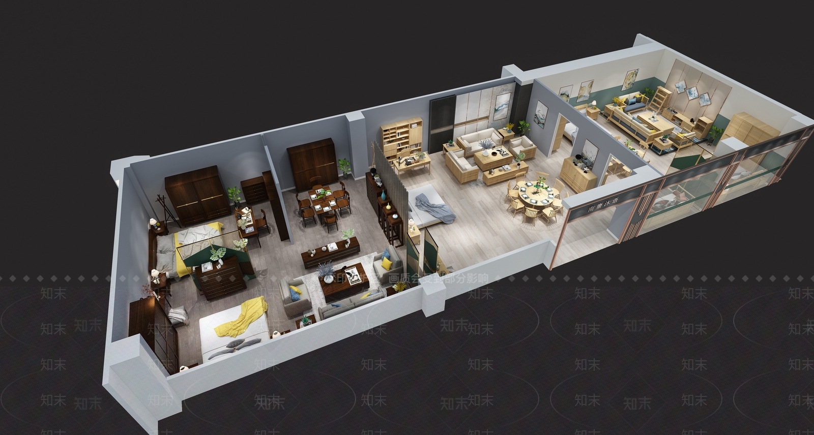 北欧家具展厅3D模型下载【ID:757723377】