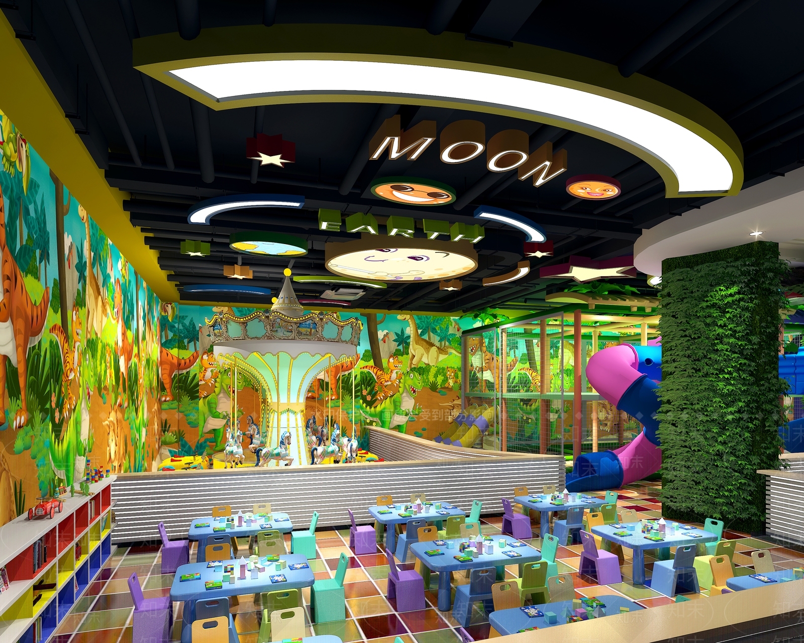 现代亲子游乐场3D模型下载【ID:257806216】