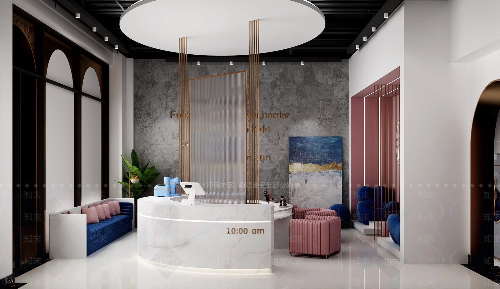 现代美甲店3D模型下载【ID:257827086】