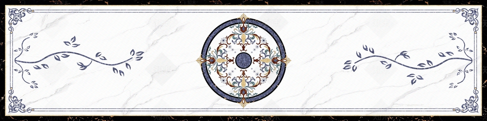 新中式拼花瓷砖超高清贴图下载【ID:557828176】