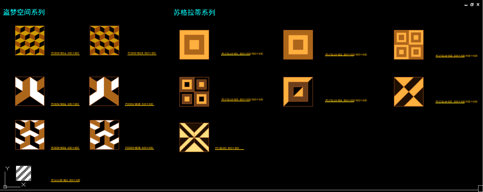 新古典地面拼花cad素材cad施工图下载【ID:157864711】