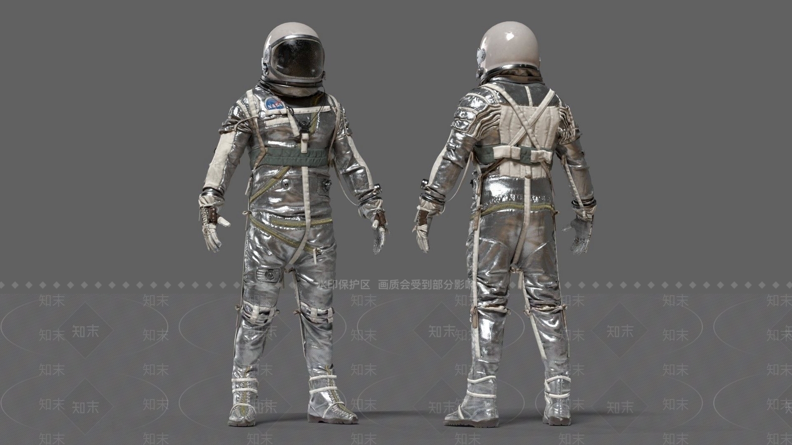 现代宇航员3D模型下载【ID:657896898】