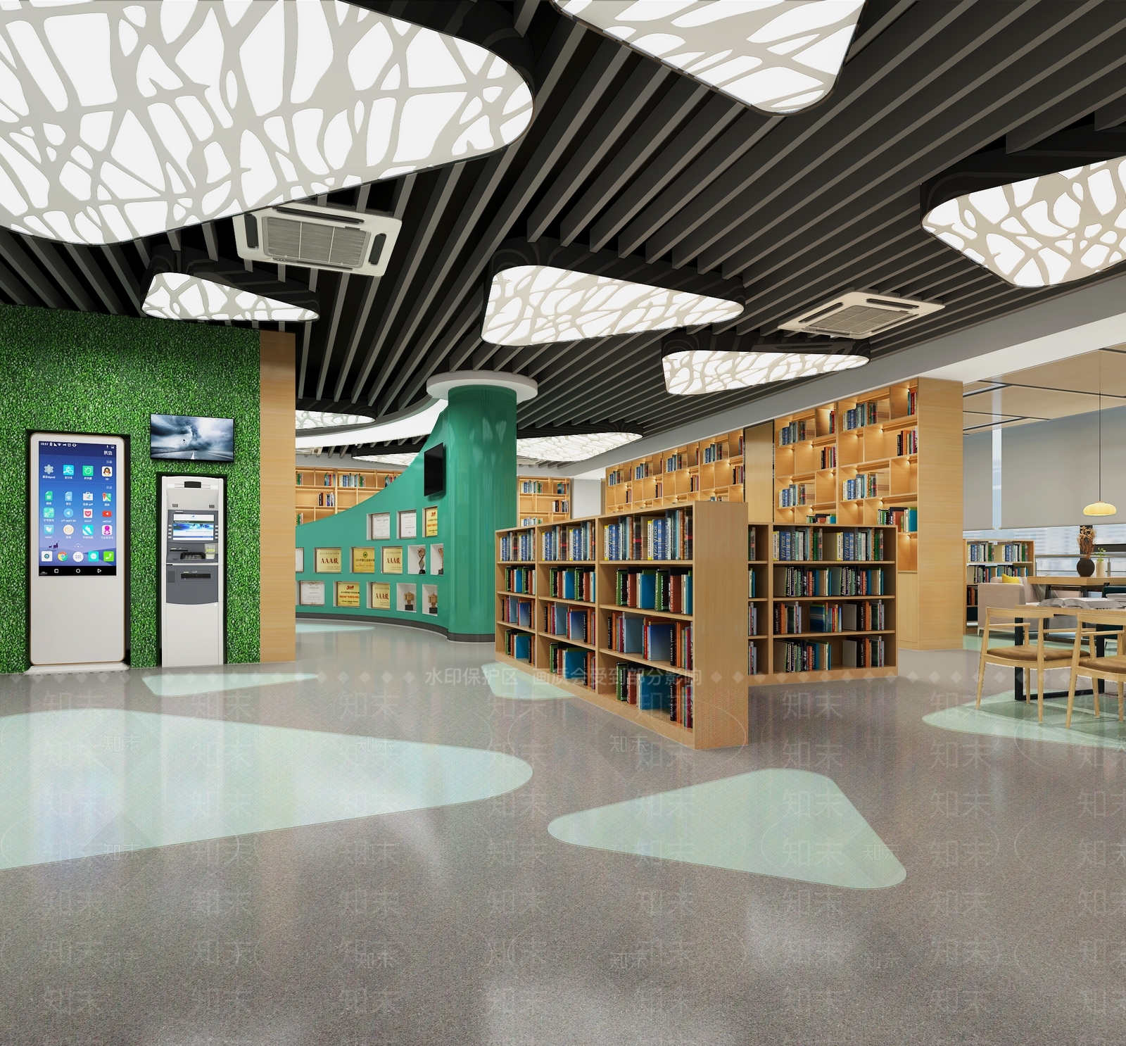 现代城市书房3D模型下载【ID:857908263】