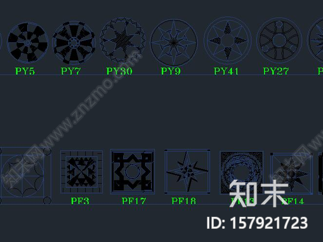 欧式地面拼花合集施工图下载【ID:157921723】