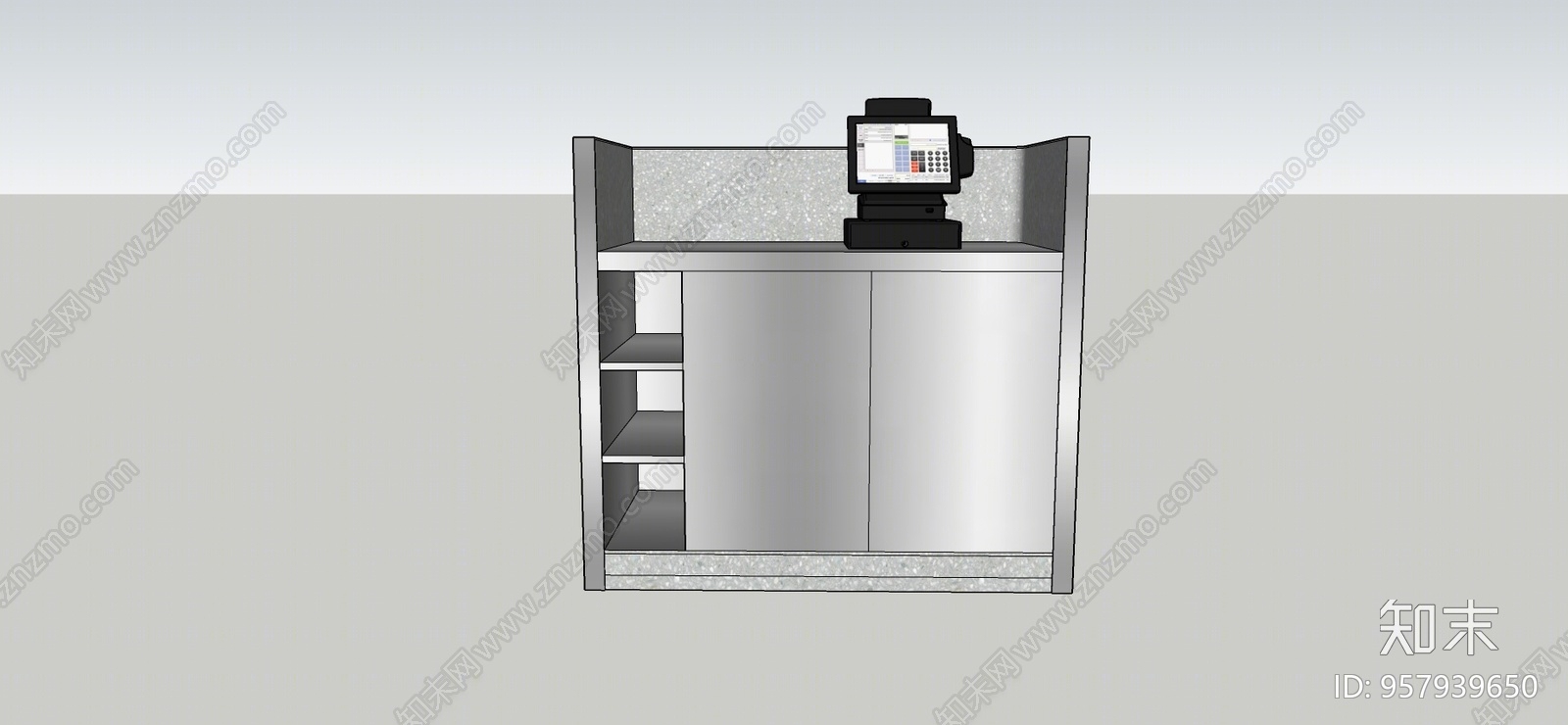 现代风格收银台SU模型下载【ID:957939650】