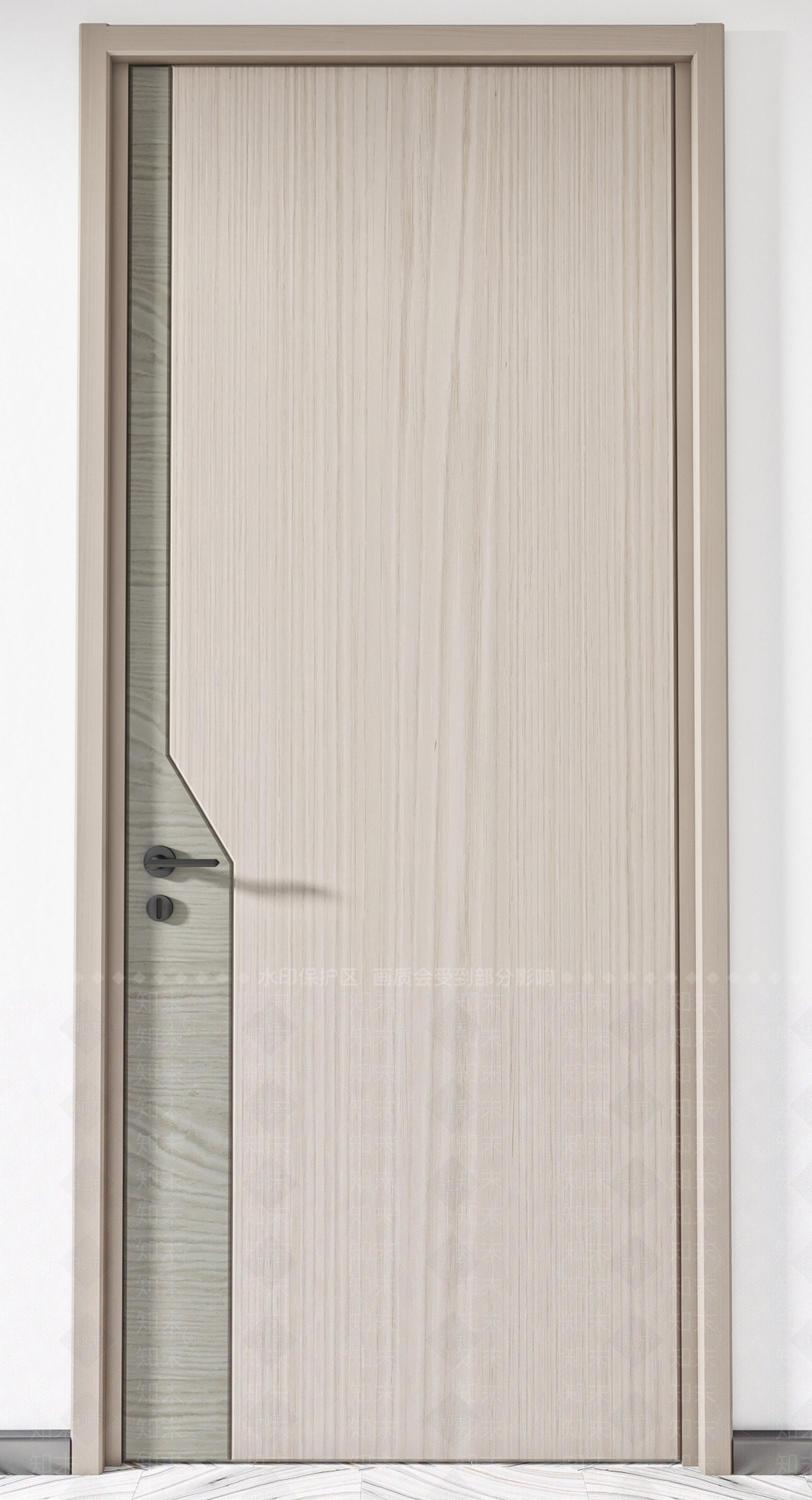 现代卧室木门3D模型下载【ID:657968701】