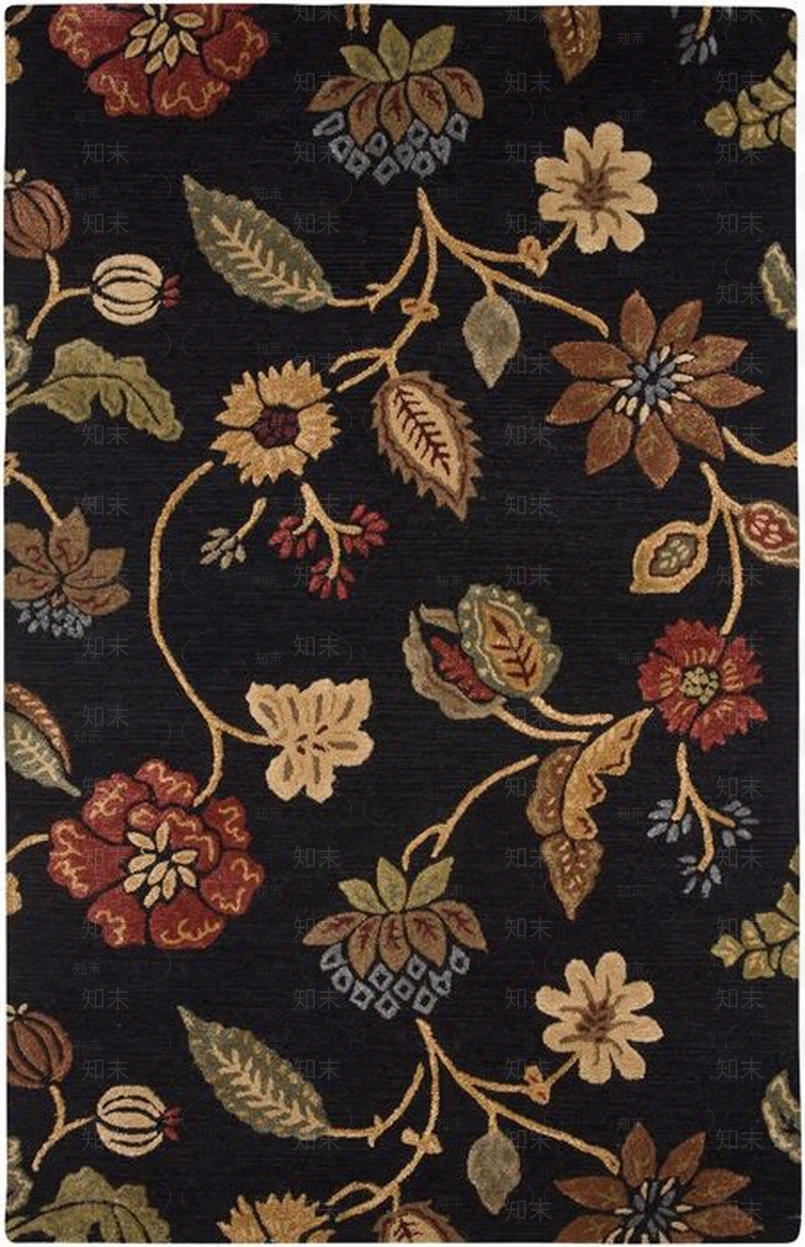 古典田园欧式风格地毯贴图贴图下载【ID:958000373】