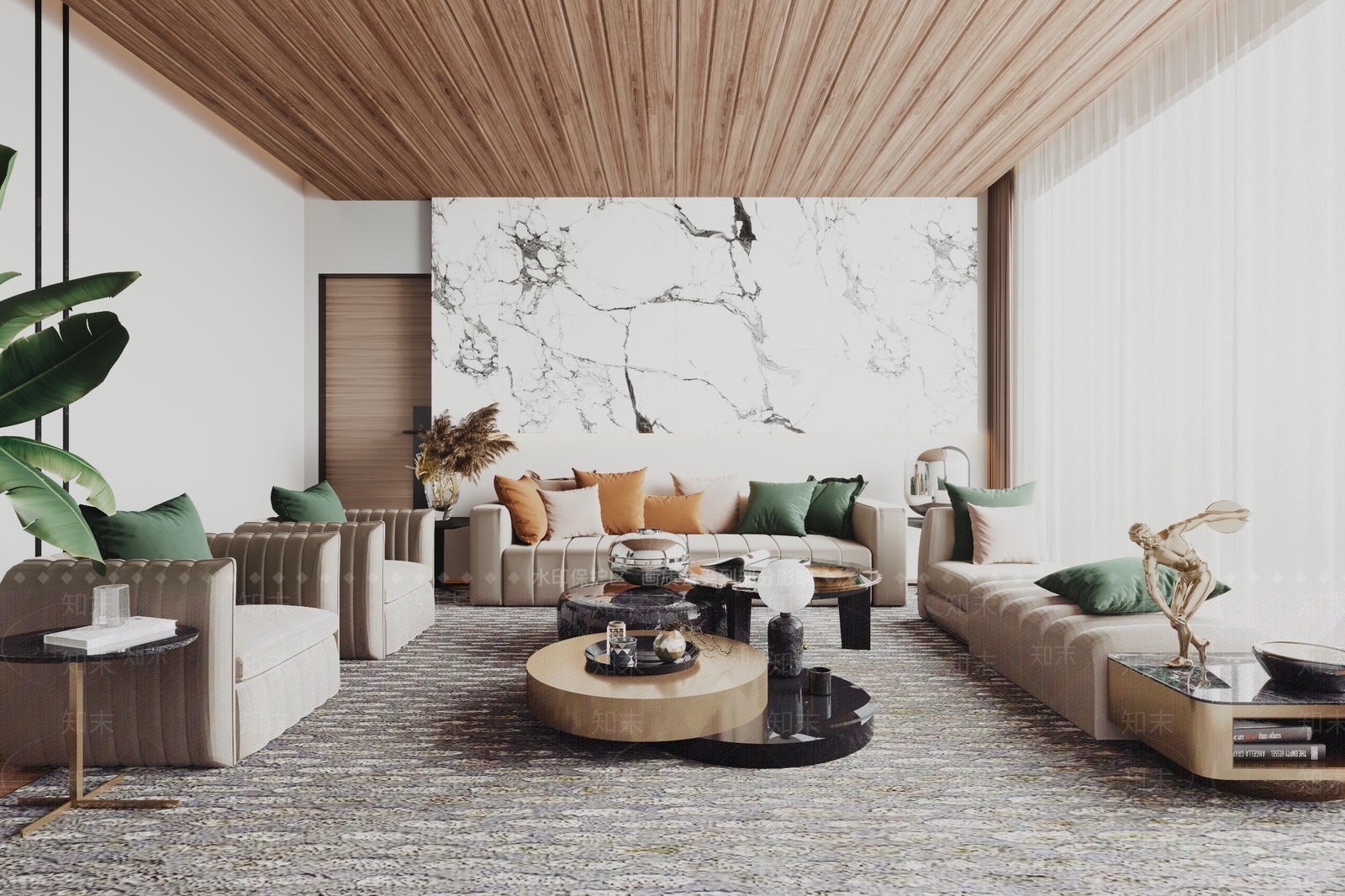 现代装饰品3D模型下载【ID:758001725】