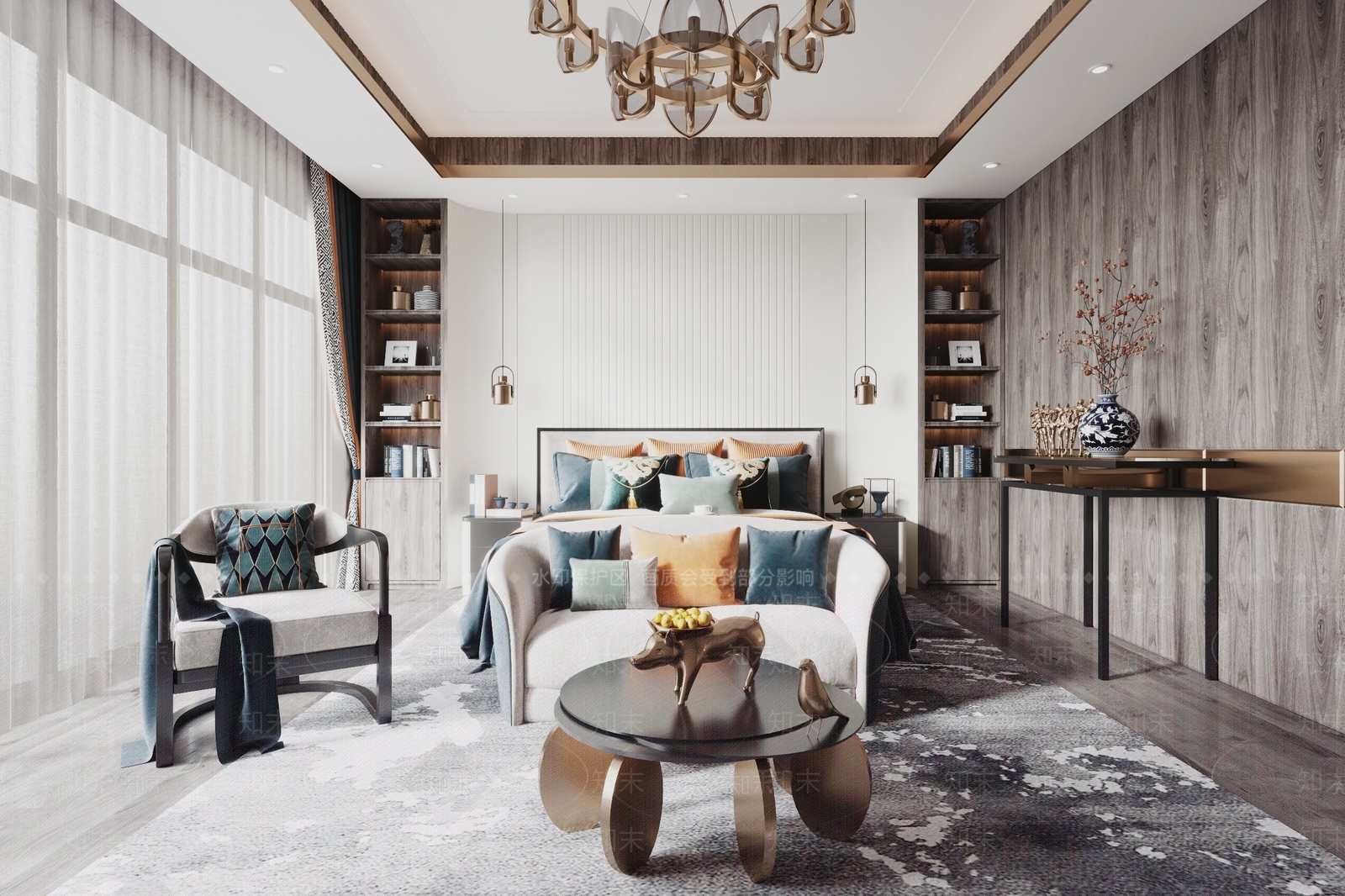 现代装饰品3D模型下载【ID:758002762】