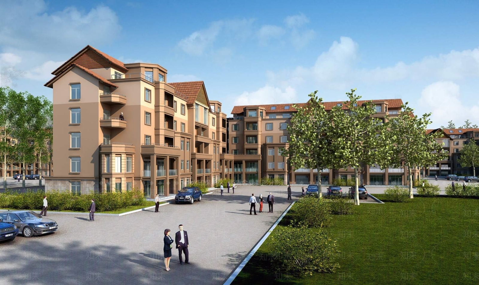 欧式古典多层花园洋房3D模型下载【ID:358162804】