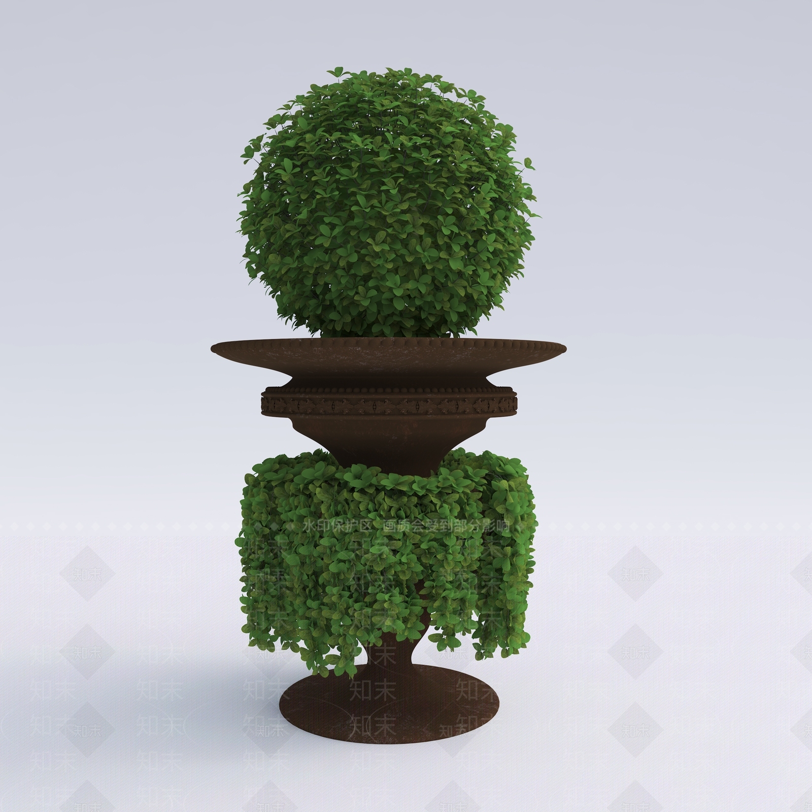 北欧门口绿植3D模型下载【ID:358184808】