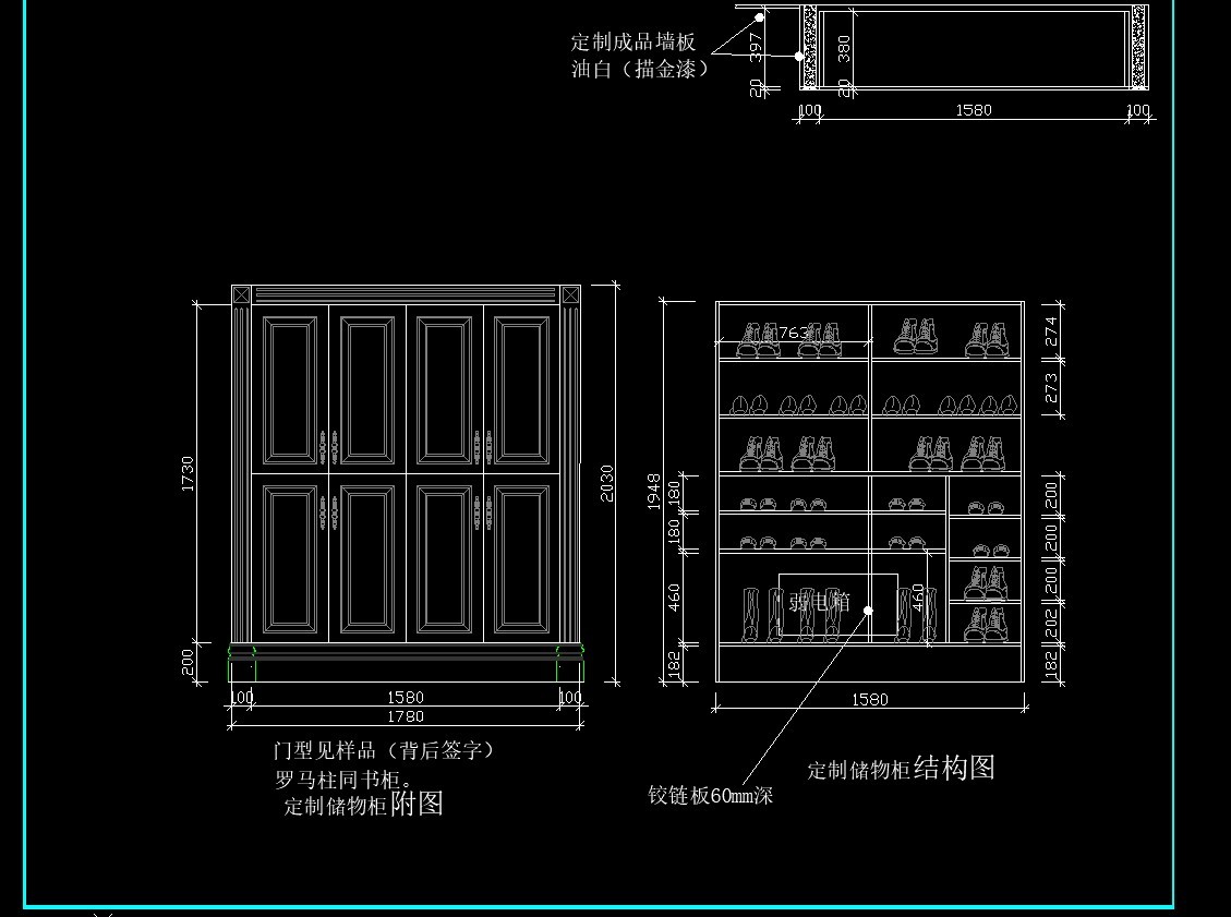 橱柜CAD图库合集cad施工图下载【ID:958261685】