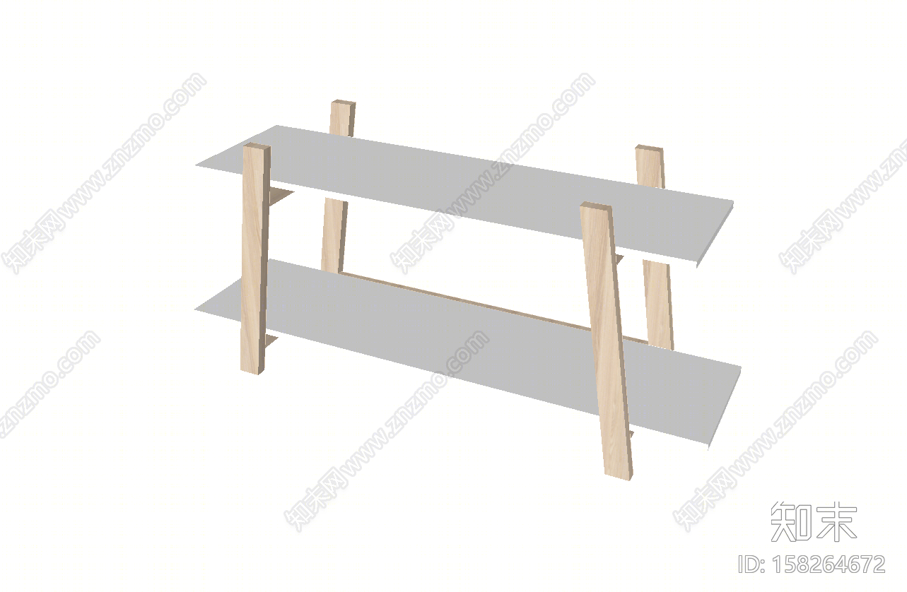北欧风格鞋架SU模型下载【ID:158264672】