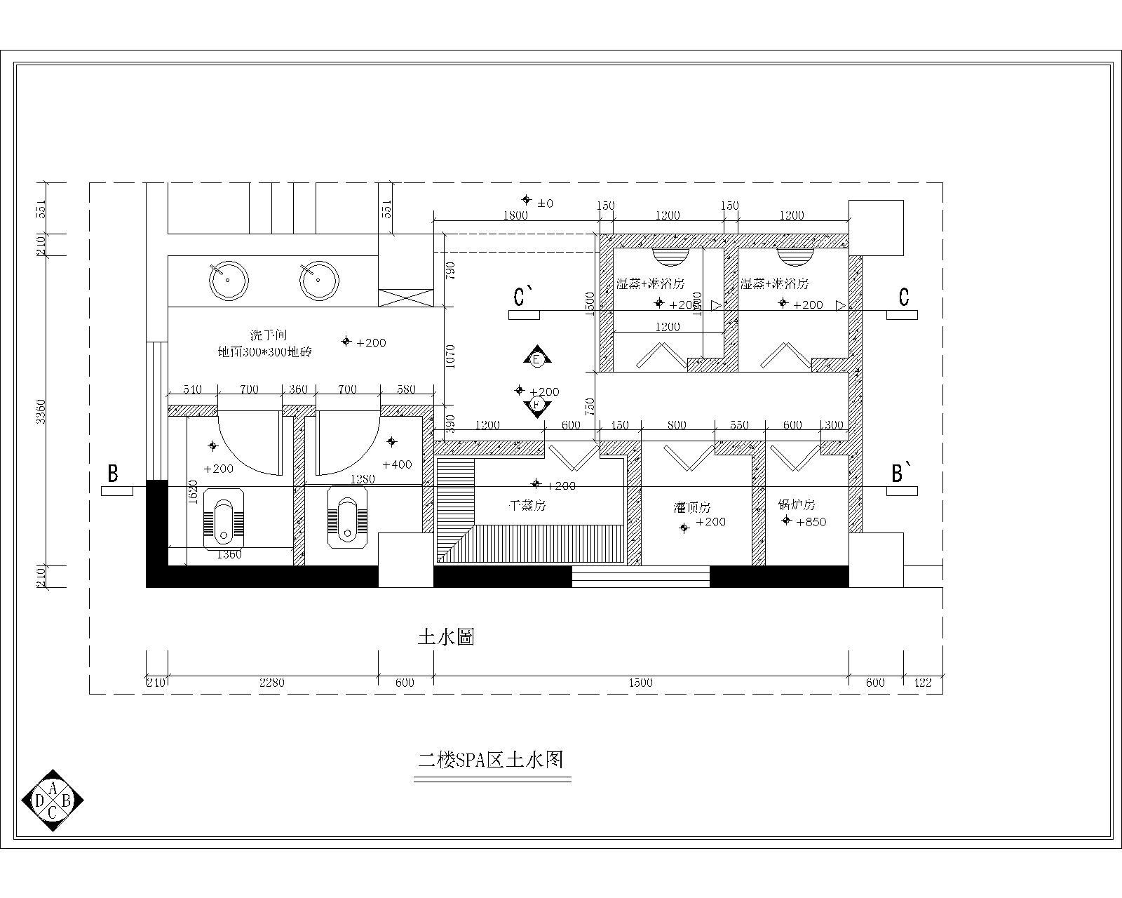 佐登妮丝美容SPA生活馆室内装饰设计施工图cad施工图下载【ID:458269765】
