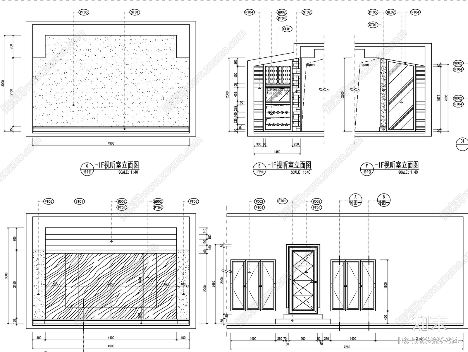 四川成都棠湖柏林城样板间cad施工图下载【ID:558269784】