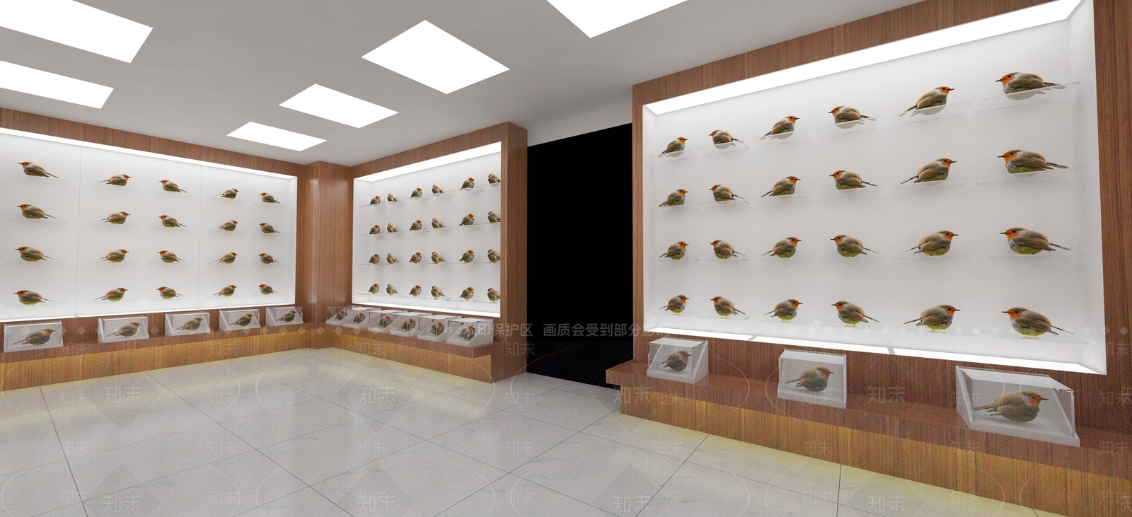 现代风格广告展厅SU模型下载【ID:258273805】
