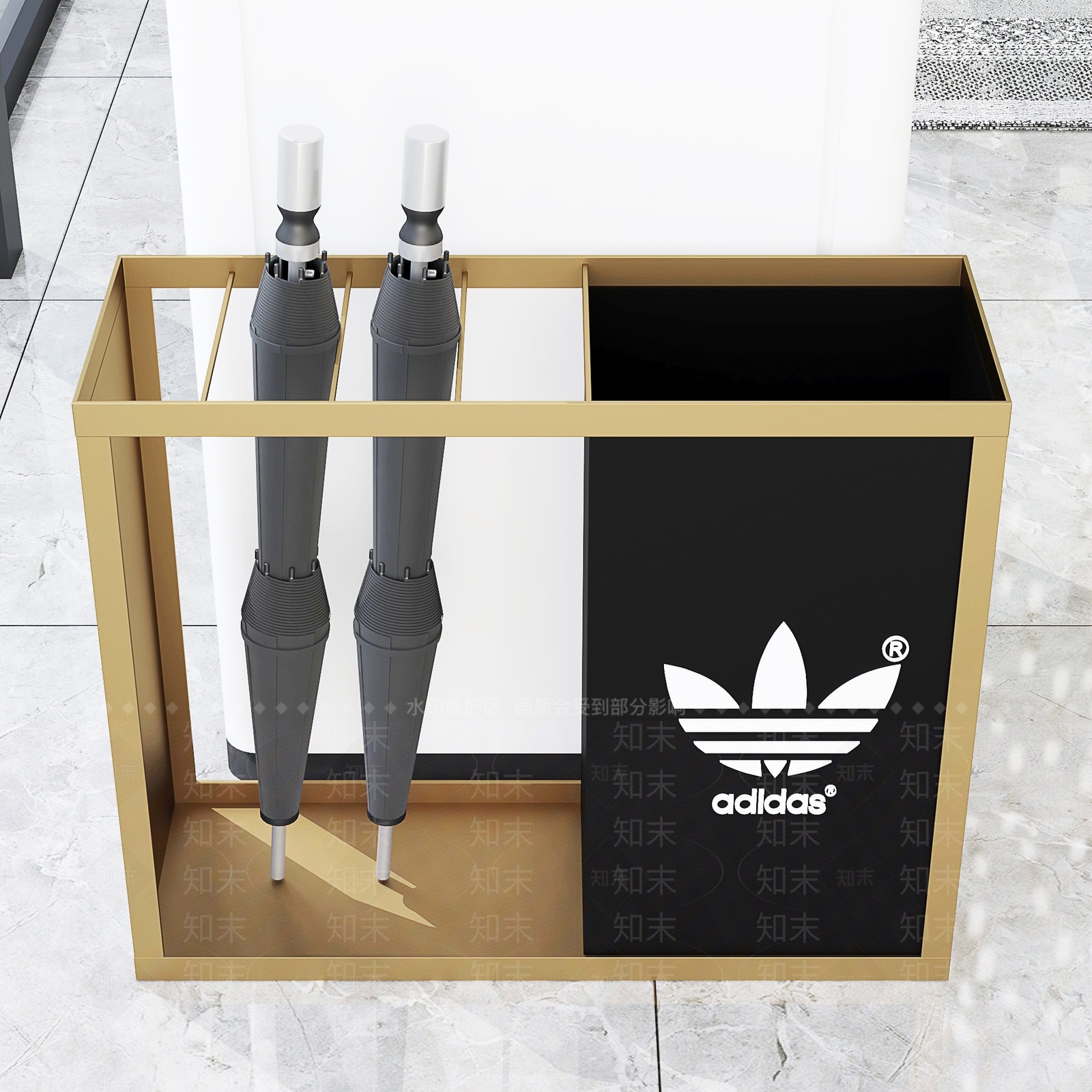 简欧售楼处雨伞架3D模型下载【ID:858361971】