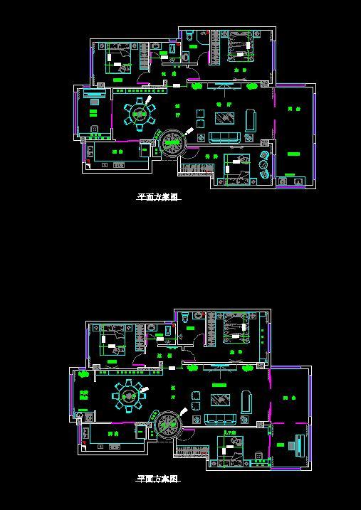 北欧家装施工图cad施工图下载【ID:958376280】