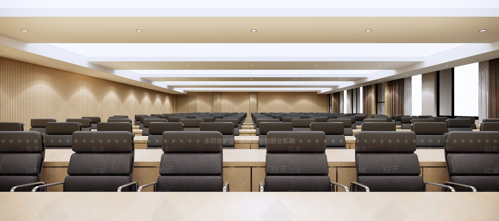 现代风格会议室SU模型下载【ID:358377403】