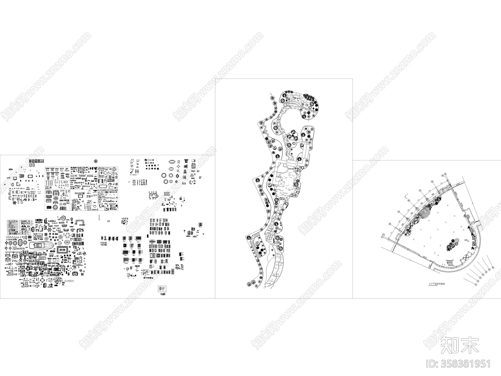 园林模板施工图下载【ID:358381951】