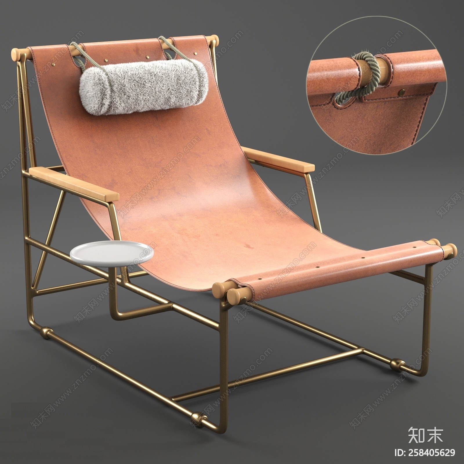 SlingChair现代躺椅3D模型下载【ID:258405629】