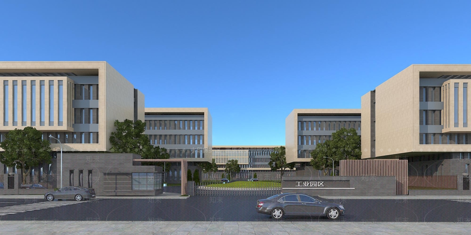 现代大门模型3D模型下载【ID:658612104】