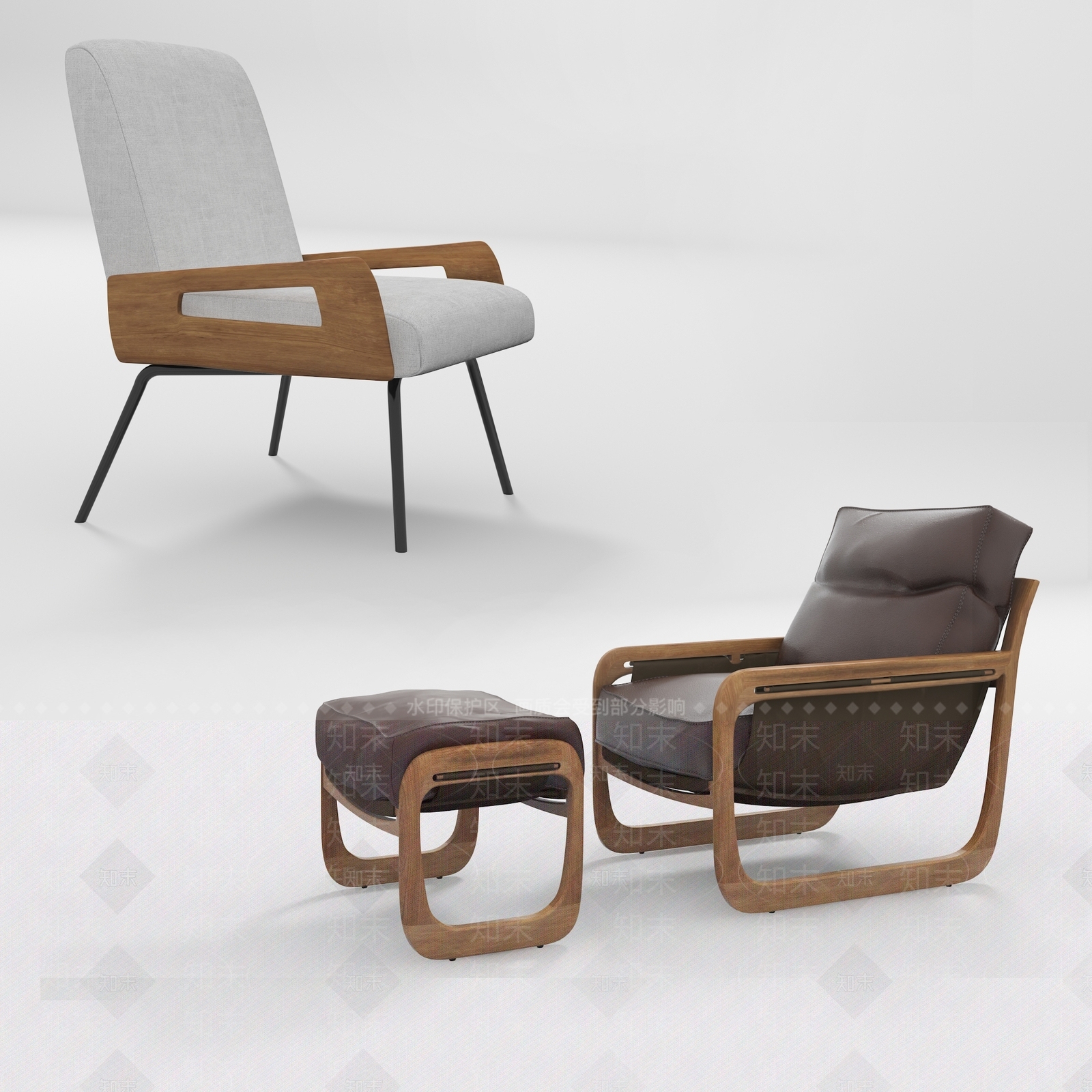 现代单椅模型3D模型下载【ID:258656401】