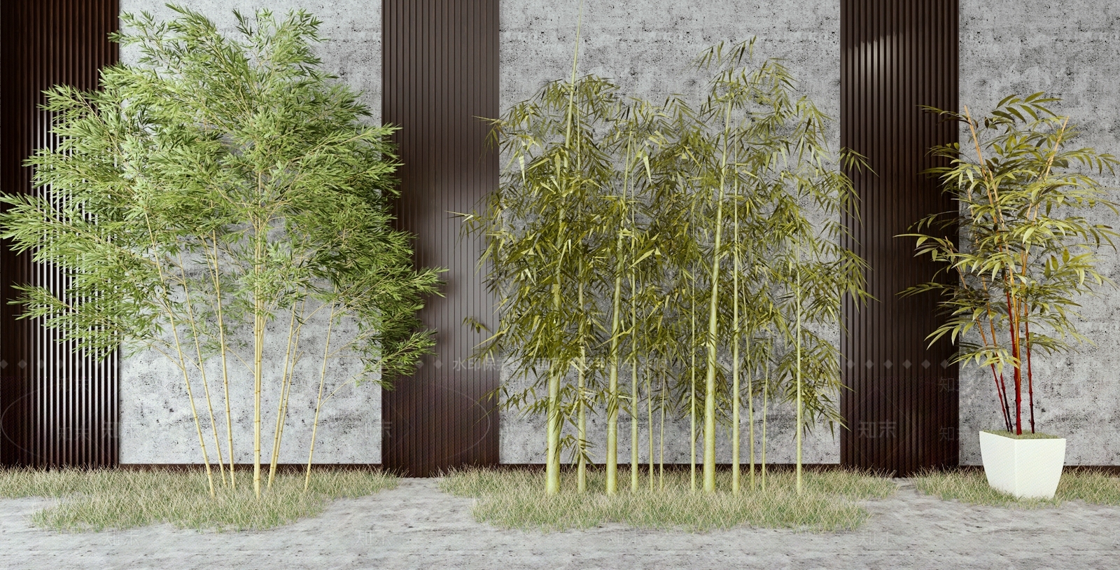 现代竹子3D模型下载【ID:358669783】