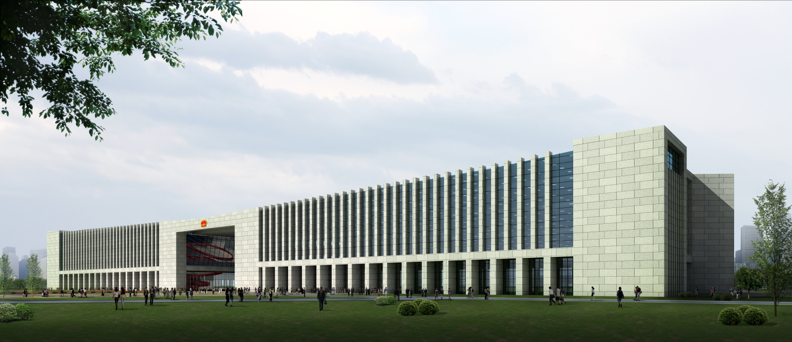 辽阳市民中心cad施工图下载【ID:458683354】