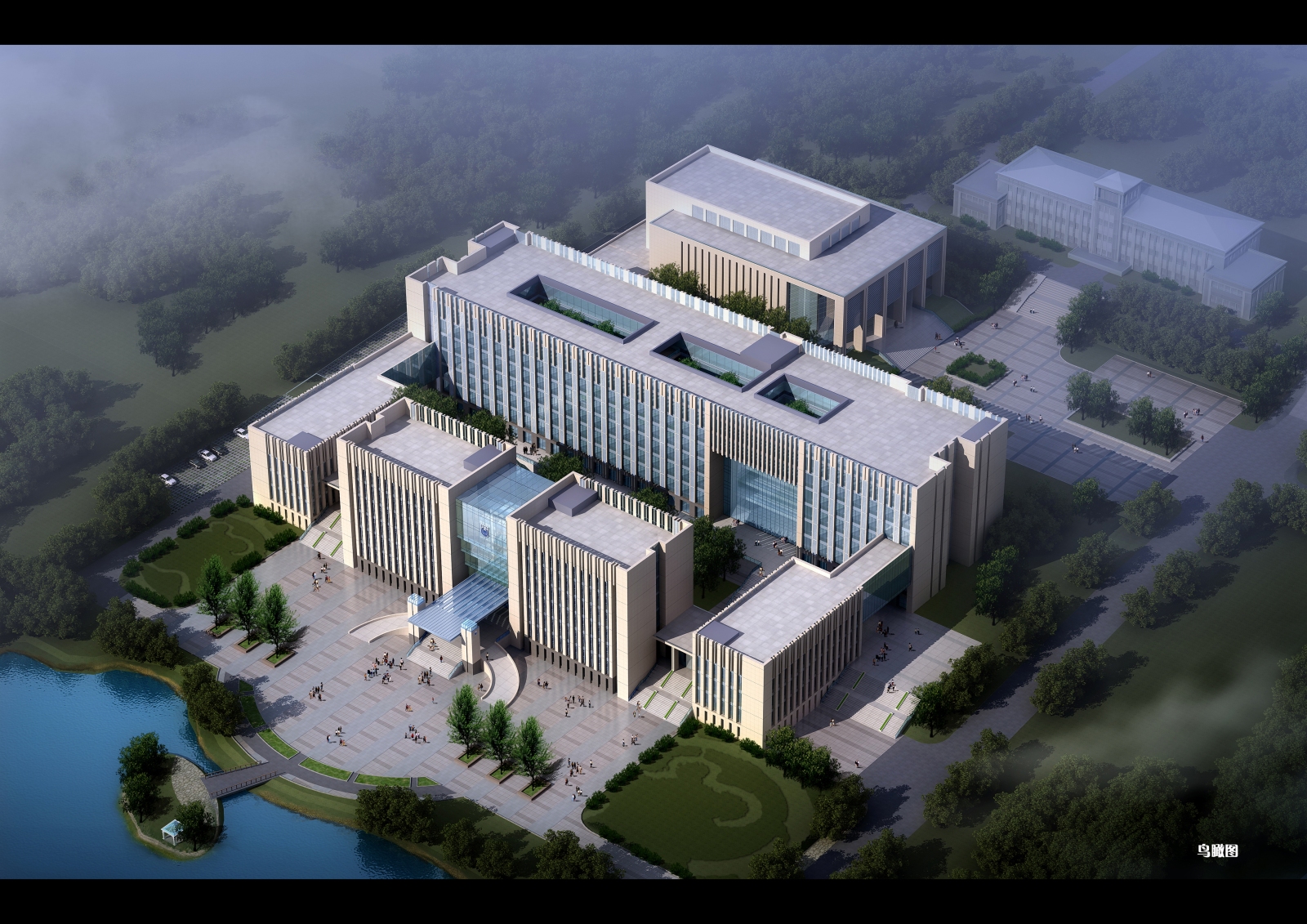 南京工业大学行政楼cad施工图下载【ID:658684980】