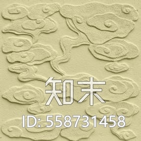 中式云图案细砂岩浮雕贴图下载【ID:558731458】