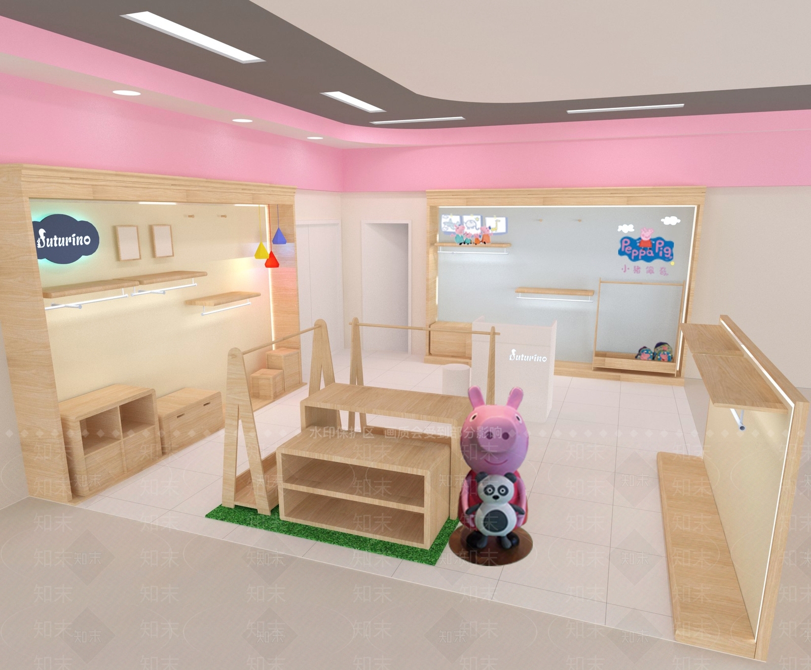 现代风格母婴店SU模型下载【ID:358820132】