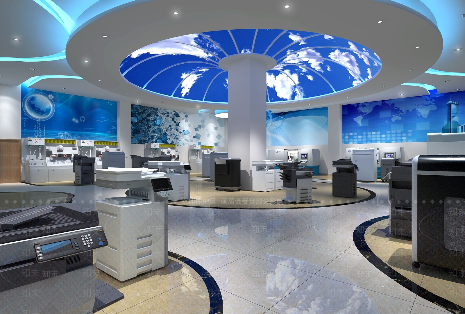 现代打印机3D模型下载【ID:558843417】