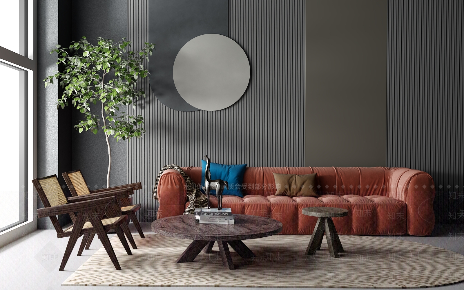 现代装饰品3D模型下载【ID:758897778】