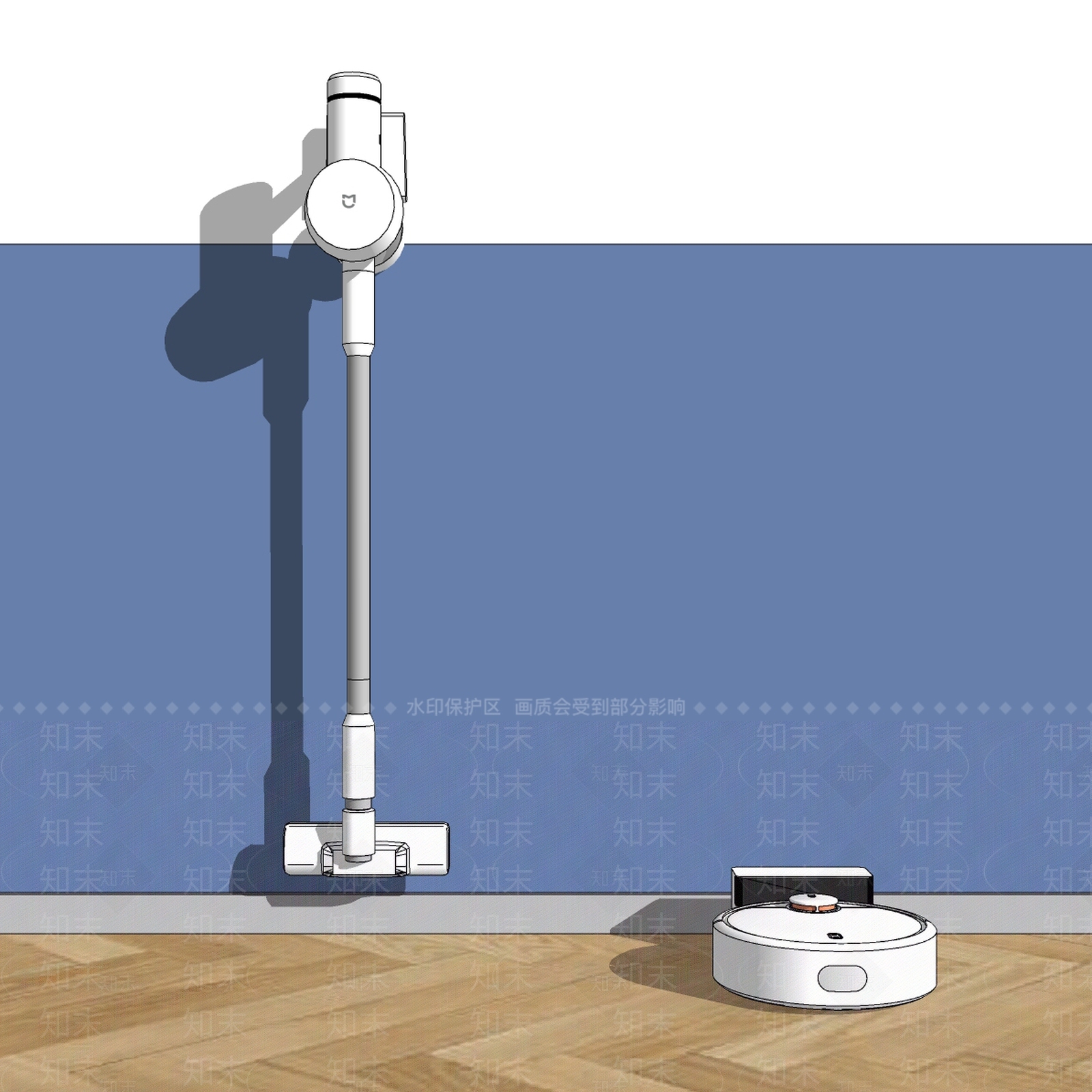 现代吸尘器SU模型下载【ID:558934537】