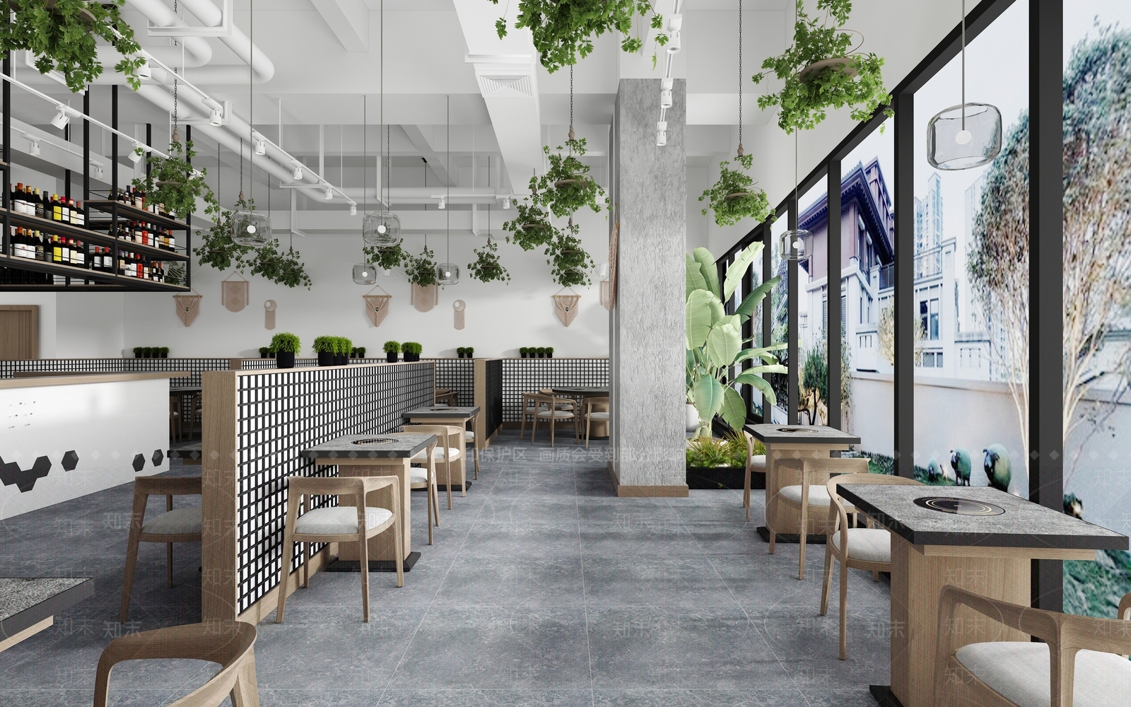 北欧火锅店3D模型下载【ID:359046293】