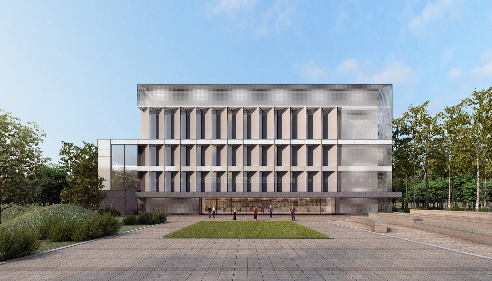 现代学校体育场馆3D模型下载【ID:459055956】