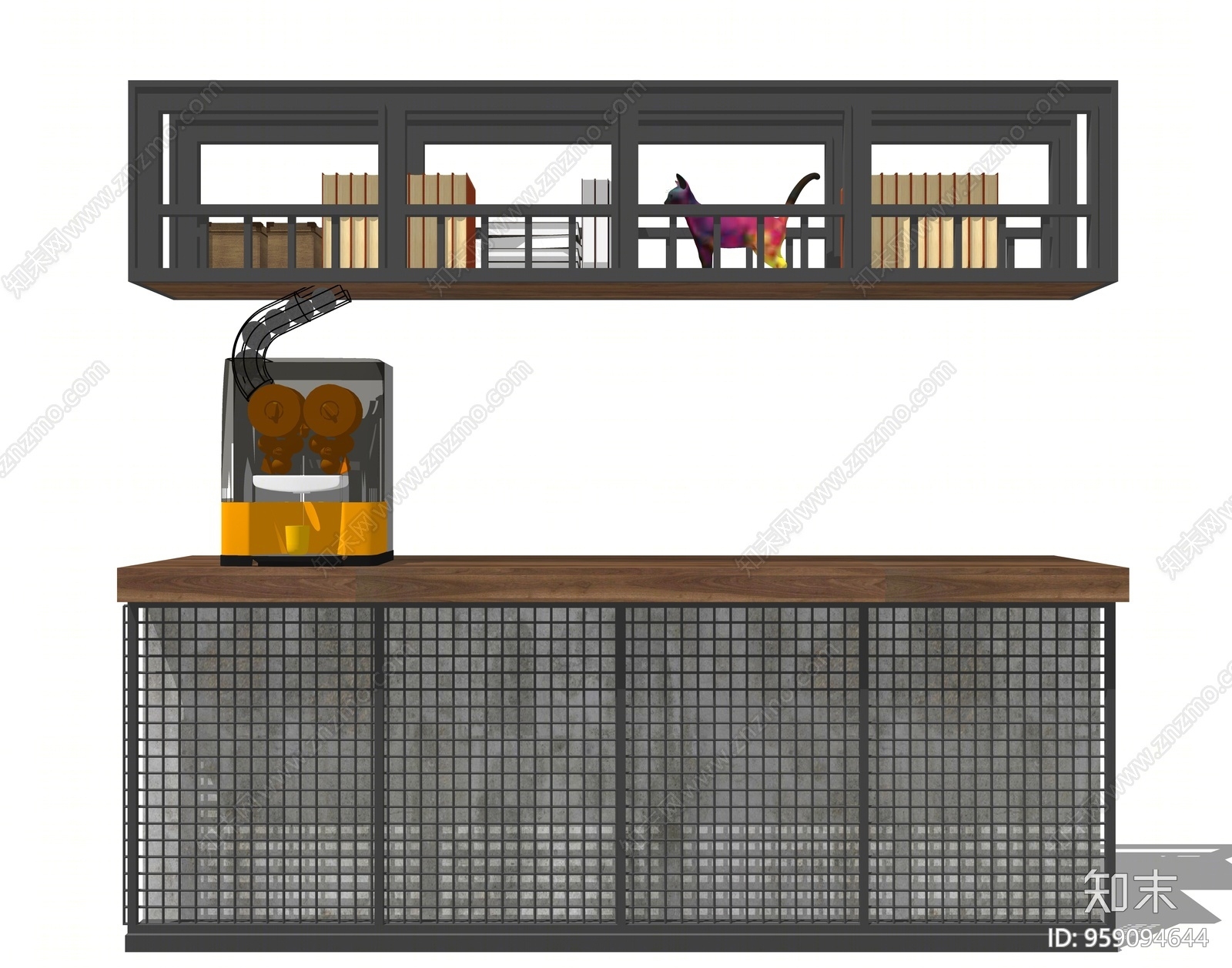工业风格收银台SU模型下载【ID:959094644】