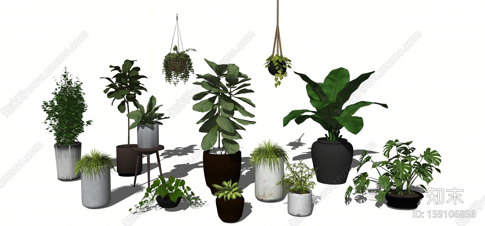 北欧风格绿植盆景盆栽组合户外吊篮花架吊挂植物芭蕉树摆件花瓶花盆花艺su模型 Id 知末su模型网 北欧风格绿植盆景盆栽组合户外吊篮花架吊挂植物芭蕉树摆件花瓶花盆花艺su模型 Id 知末su模型网