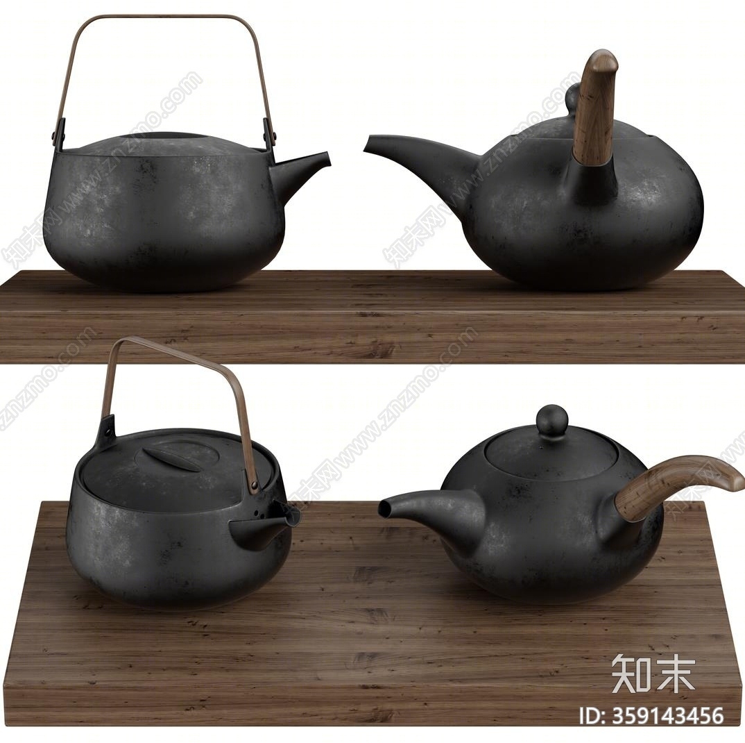 北欧茶壶3D模型下载【ID:359143456】