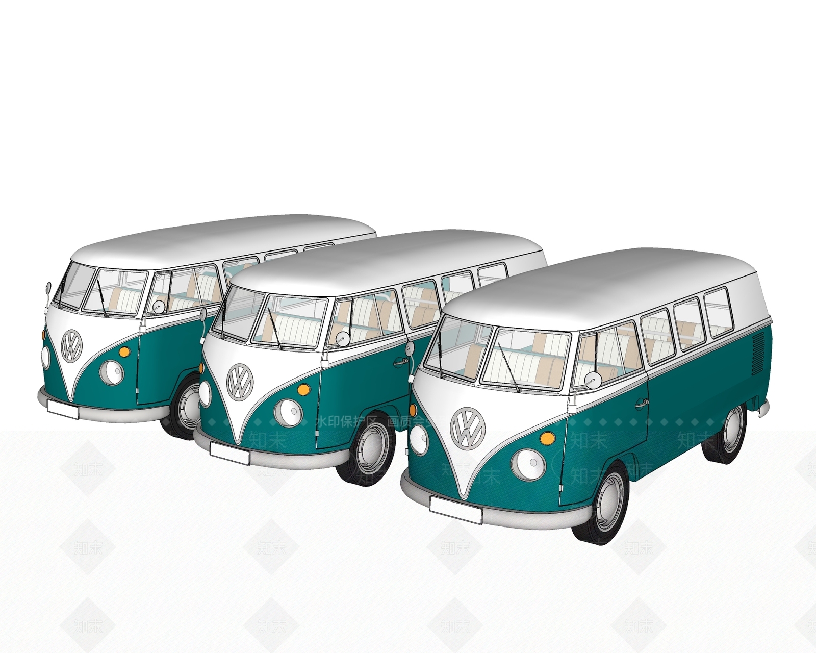 现代风格面包车SU模型下载【ID:459256132】