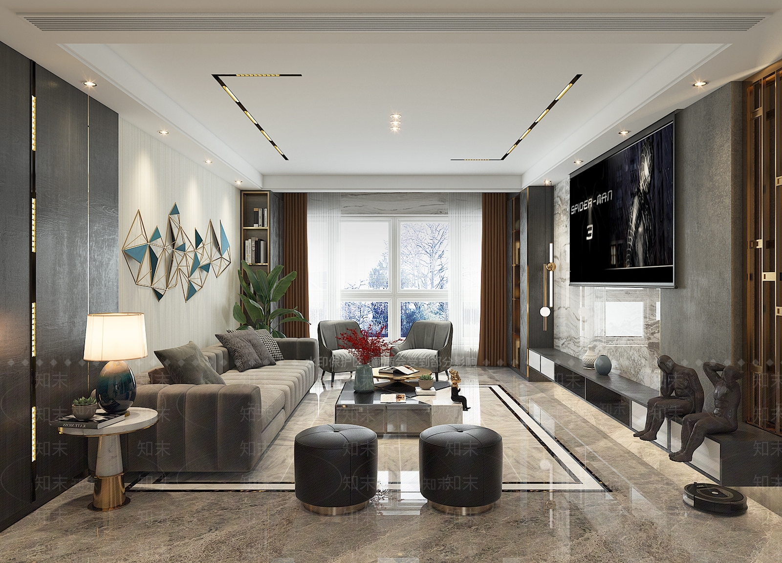 现代简约家具3D模型下载【ID:859324375】