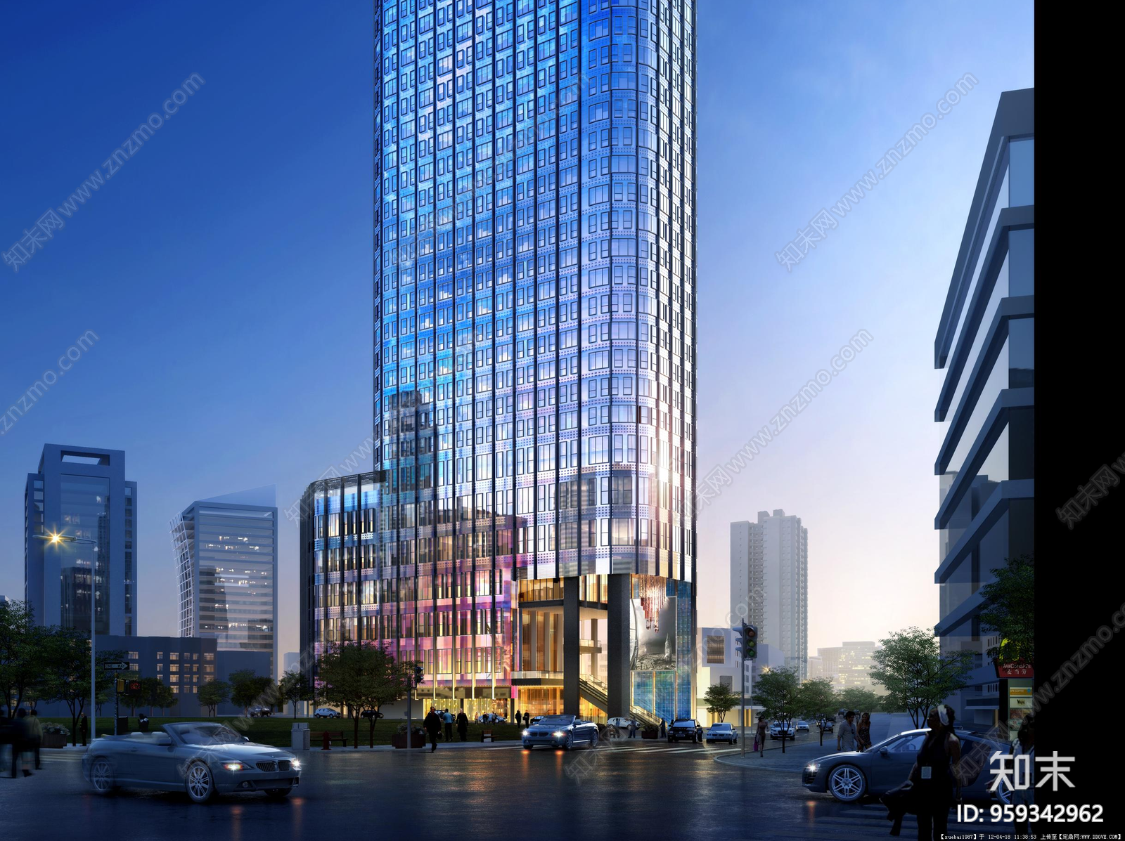 动漫大厦办公楼全套方案图纸施工图下载【ID:959342962】