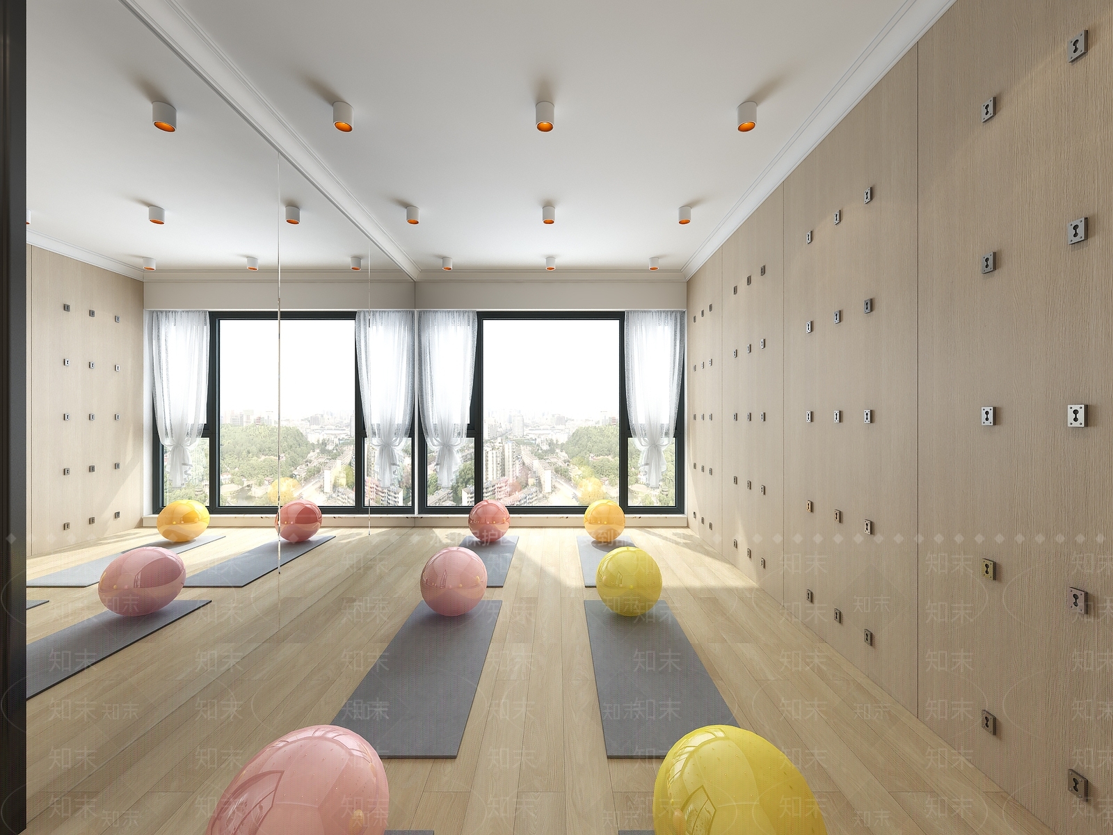 现代健身房3D模型下载【ID:959359600】
