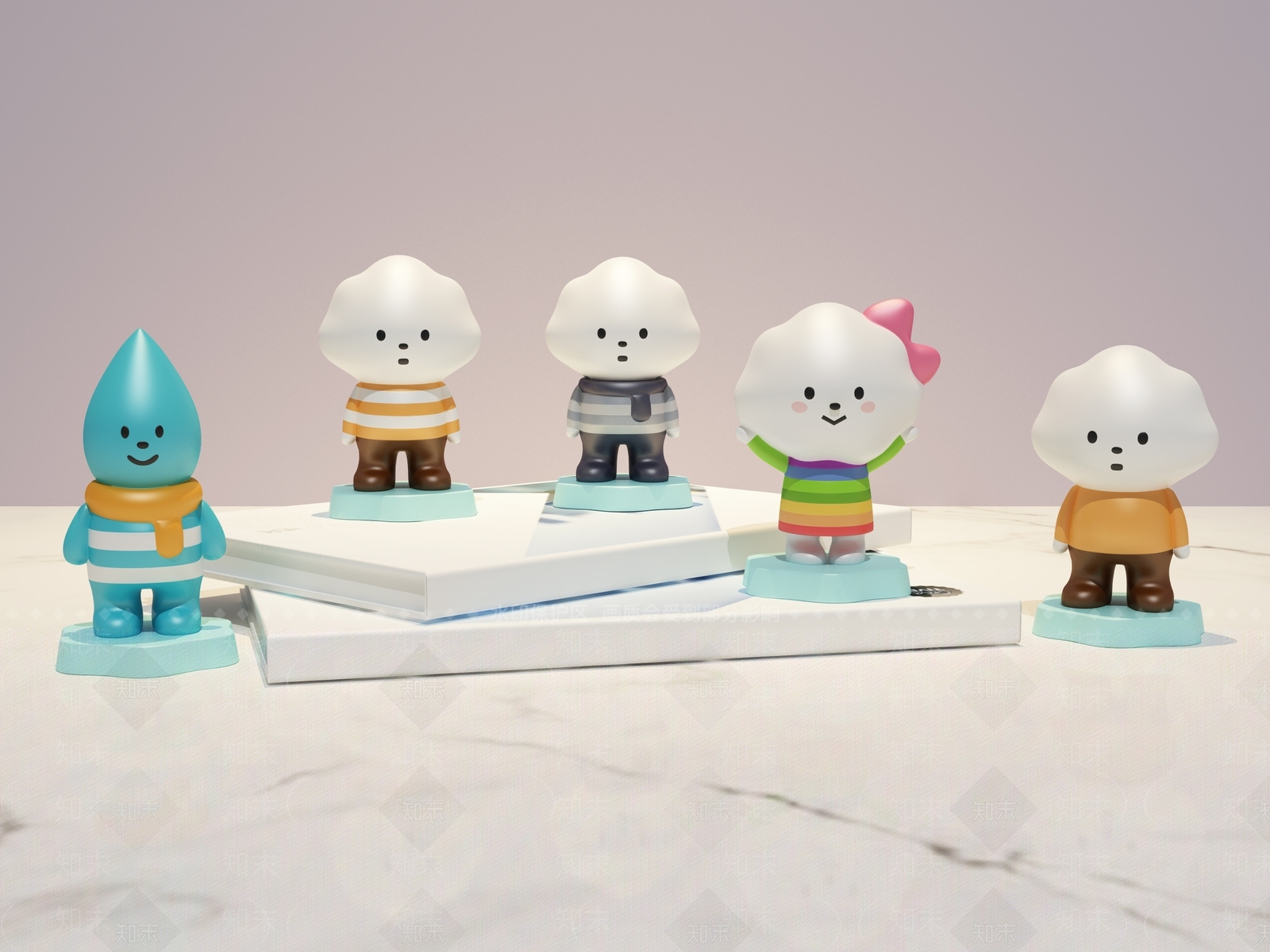 现代娃娃摆件3D模型下载【ID:559385426】