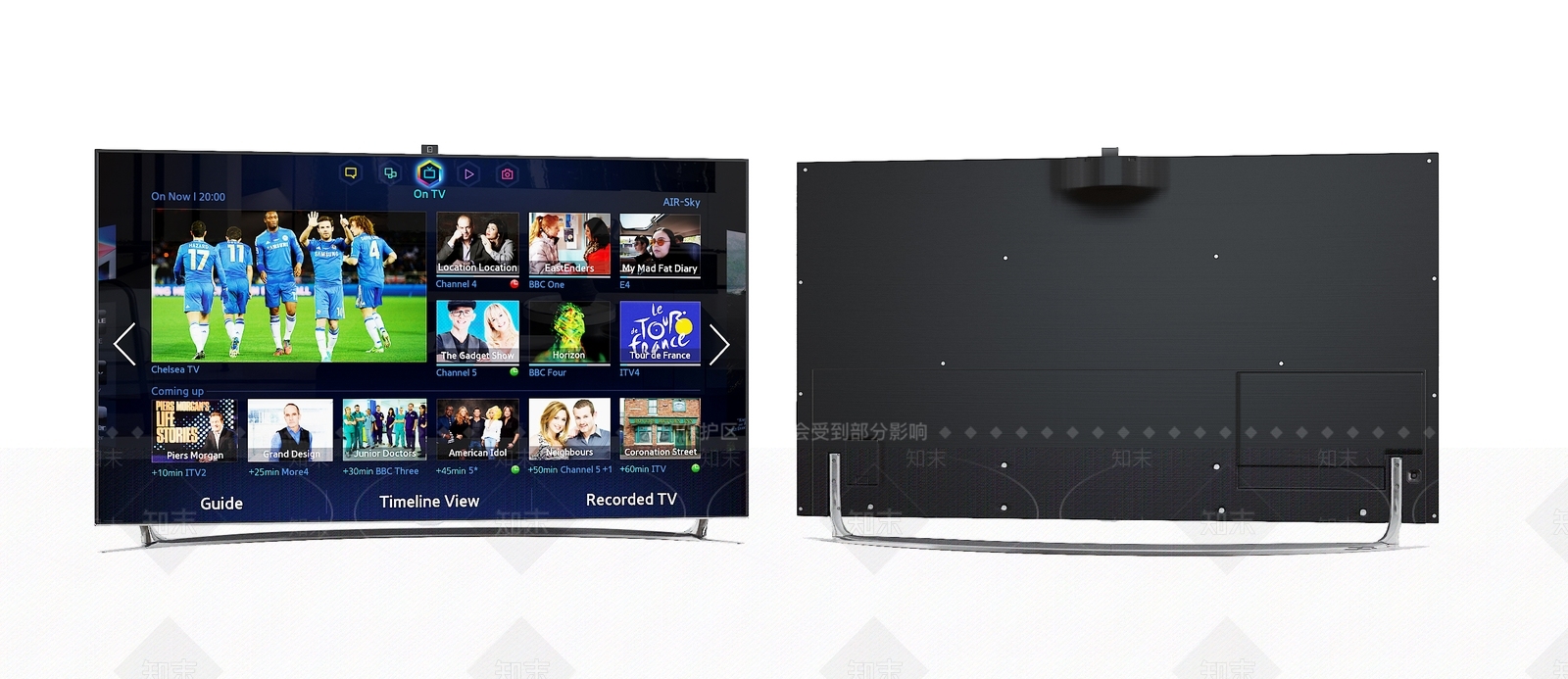 现代液晶曲面电视机3D模型下载【ID:159414326】